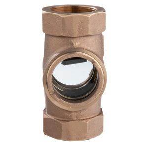 Brass Sight Flow Indicator Front View